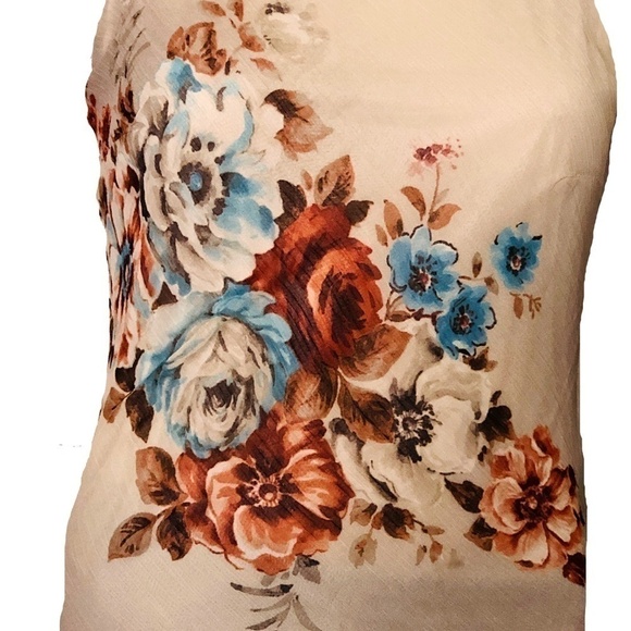 Zara | Sleeveless Floral Dressy Tunic Blouse - Picture 2 of 8